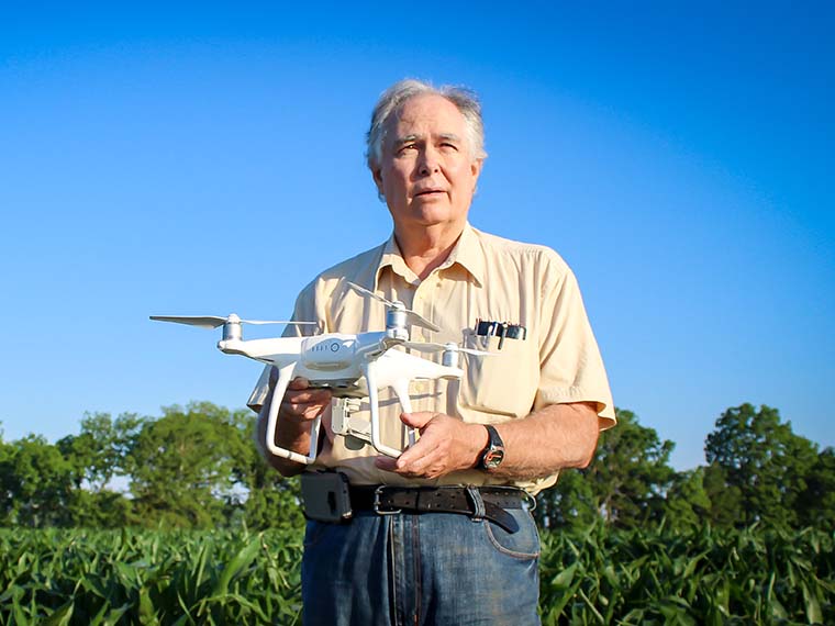 <span>UAVs</span> in the air find application on the field