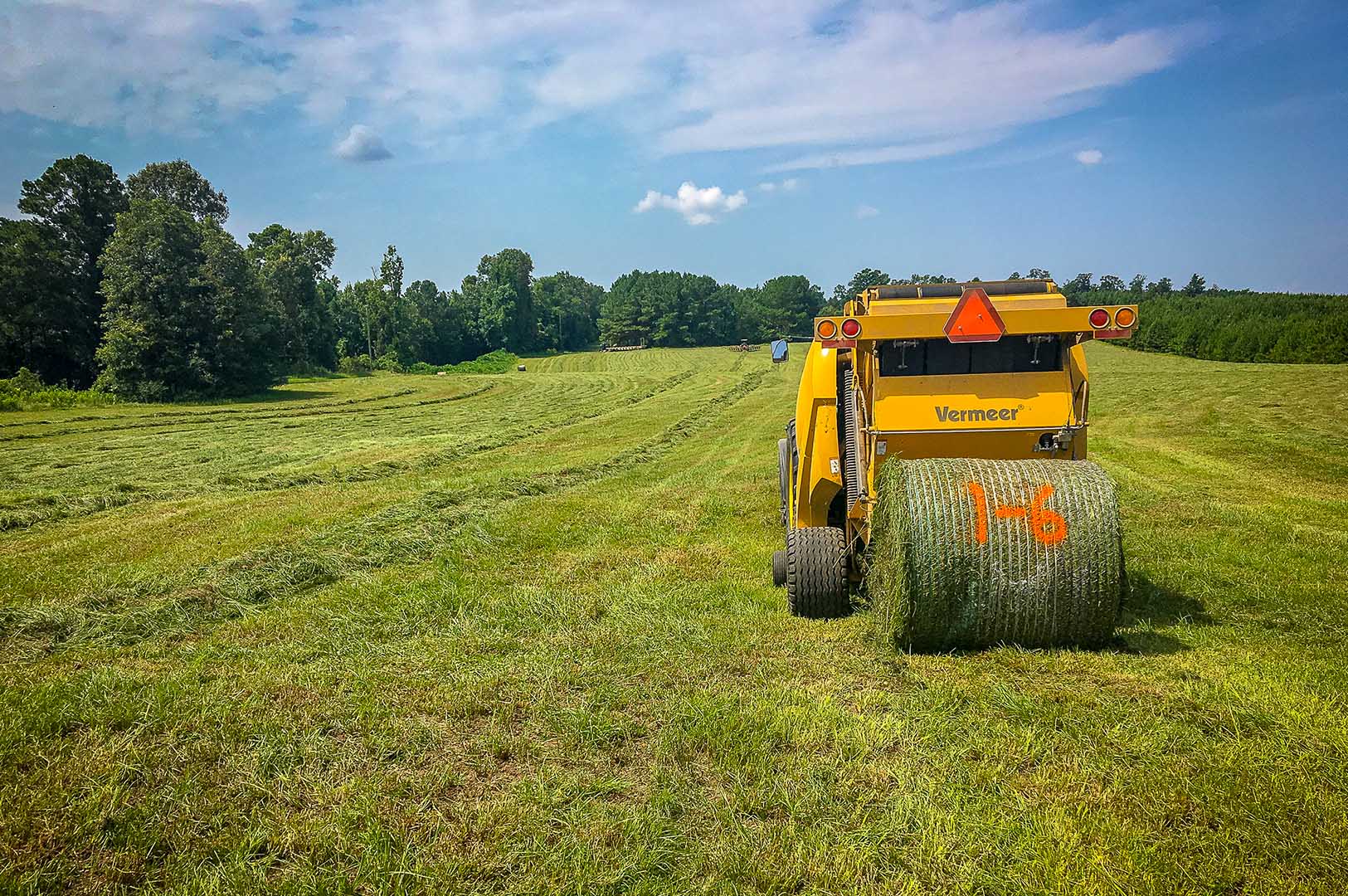 Alfalfa is cut and wrapped to preserve forage quality.  (Photo submitted)