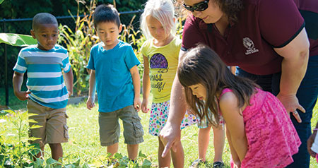 MSU researchers honored for preschool learning garden project
