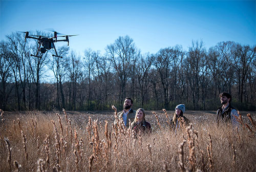From the Ground Up: MSU wildlife researchers use UAVs to help conserve bird species, habitats