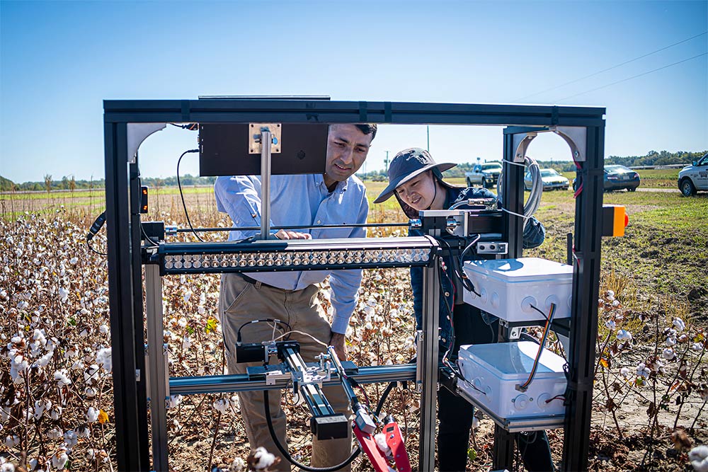 Hussein Gharakhani and Xin Zhang, both assistant professors in Mississippi State