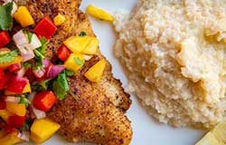 Catfish is a nutritious entree, low in calories and sodium while packed with protein, vitamins, and minerals.